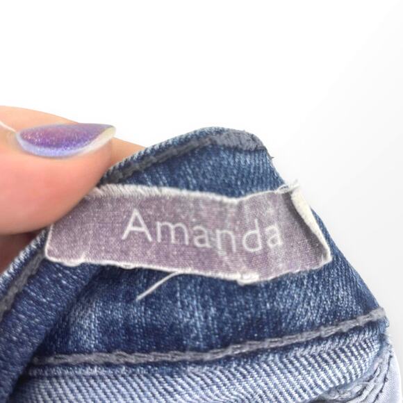 00s GLORIA VANDERBILT Vintage Blue Amanda Stone Wash Jeans - Picture 4 of 10